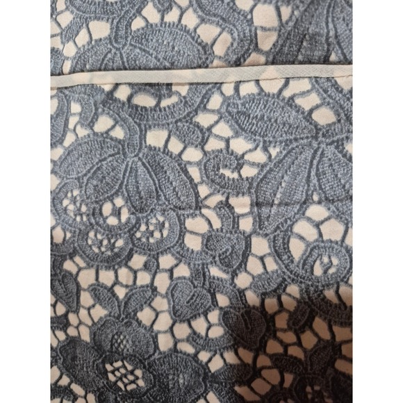 Ann Taylor Gray Floral Lace Grey Sleeveless Dress - Women's Size 12. 263‎ - Picture 3 of 7